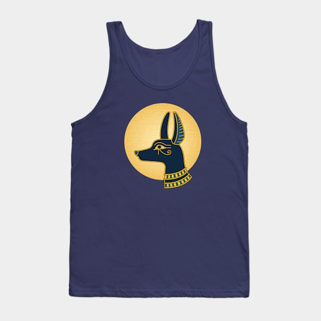 Ancient Egypt Anubis Tank Top by The History of Egypt Podcast